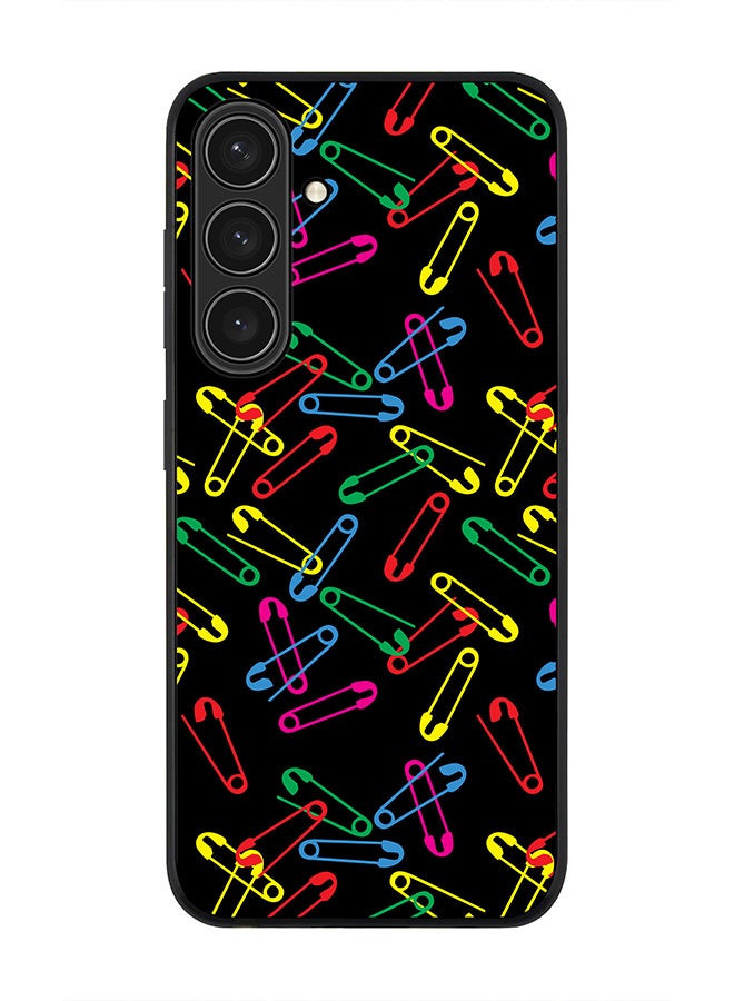 Stylizedd For Samsung Galaxy S25+ / S25 Plus 5G Case,Slim fit Camera Protection, Shockproof Thin Phone cover  - Safety Pins - Image 1