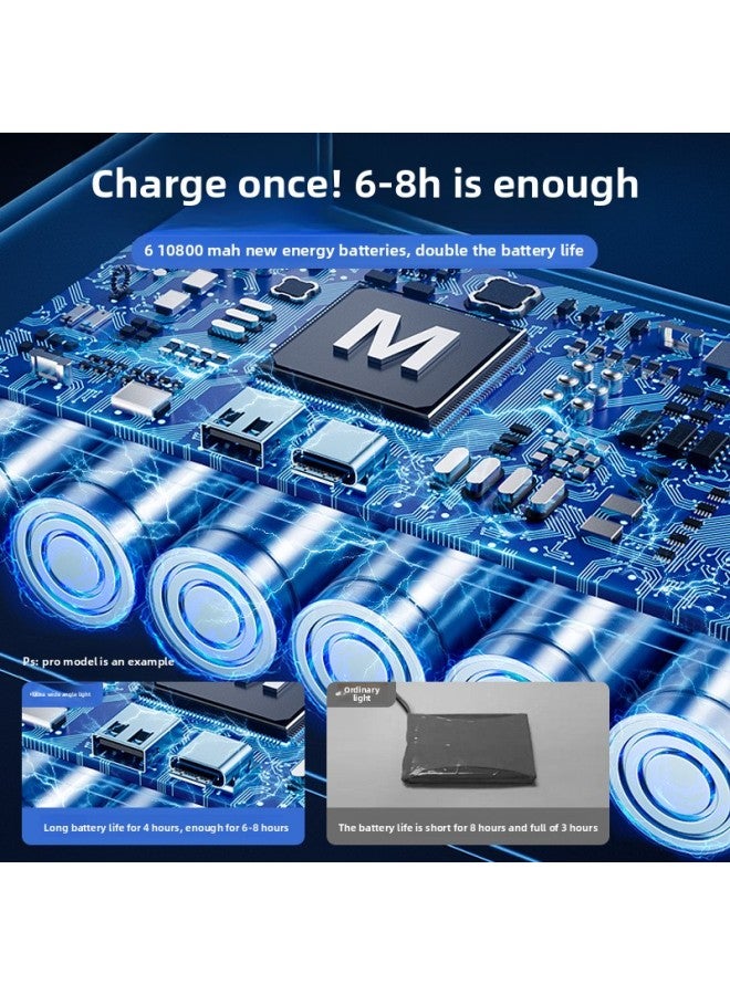 Loquat Rechargeable】 Live Light LED Professional Photography Portable Night Portraits Shooting Light Anchor Outdoor Dew-Light Color: Handheld + 10800 Mah (built-in Battery) + Soft Box - Image 4