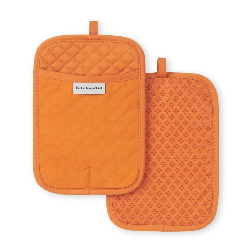 KitchenAid Asteroid Pot Holder 2Pack Set Honey 7x10 - Image 2