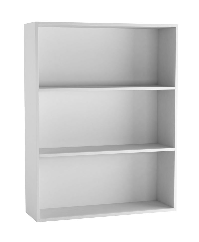 Wide 3-Tier Wooden Bookcase Cabinet, Low Storage and Display Shelving Unit for Books, Decor, and Media, Versatile Freestanding Organizer for Living Room or Office - Image 4