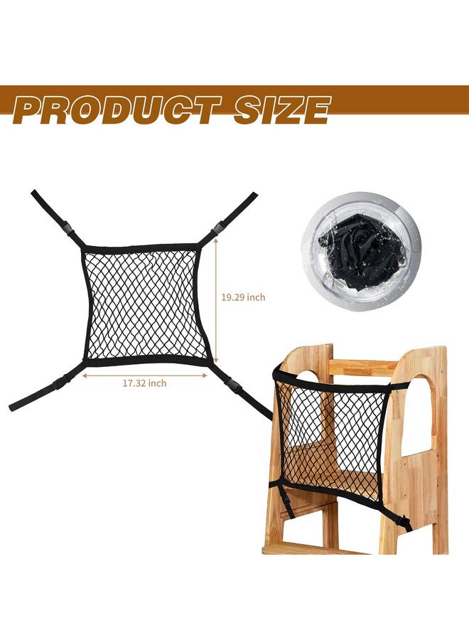 LONTCS Toddler Safety Net,Toddler Safety Net for Enhanced Safety and Convenience,Double-Layer Design with Storage Enhanced Safety for Kids Kitchen Play & Activities - Image 2