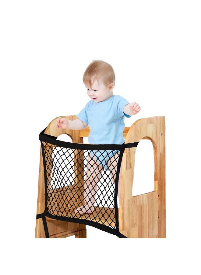 LONTCS Toddler Safety Net,Toddler Safety Net for Enhanced Safety and Convenience,Double-Layer Design with Storage Enhanced Safety for Kids Kitchen Play & Activities - Image 1
