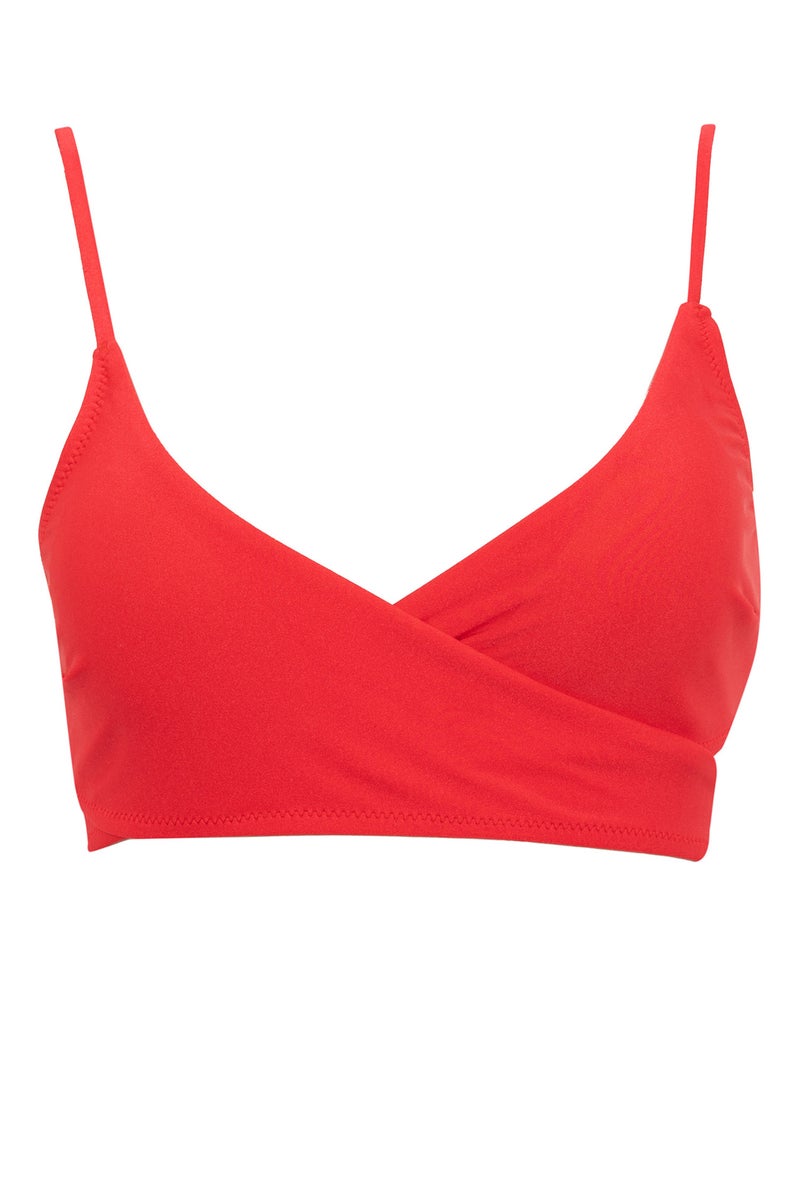 DeFacto Red Woman Fall in Love Regular Fit Bikini Top Casual - Image 5