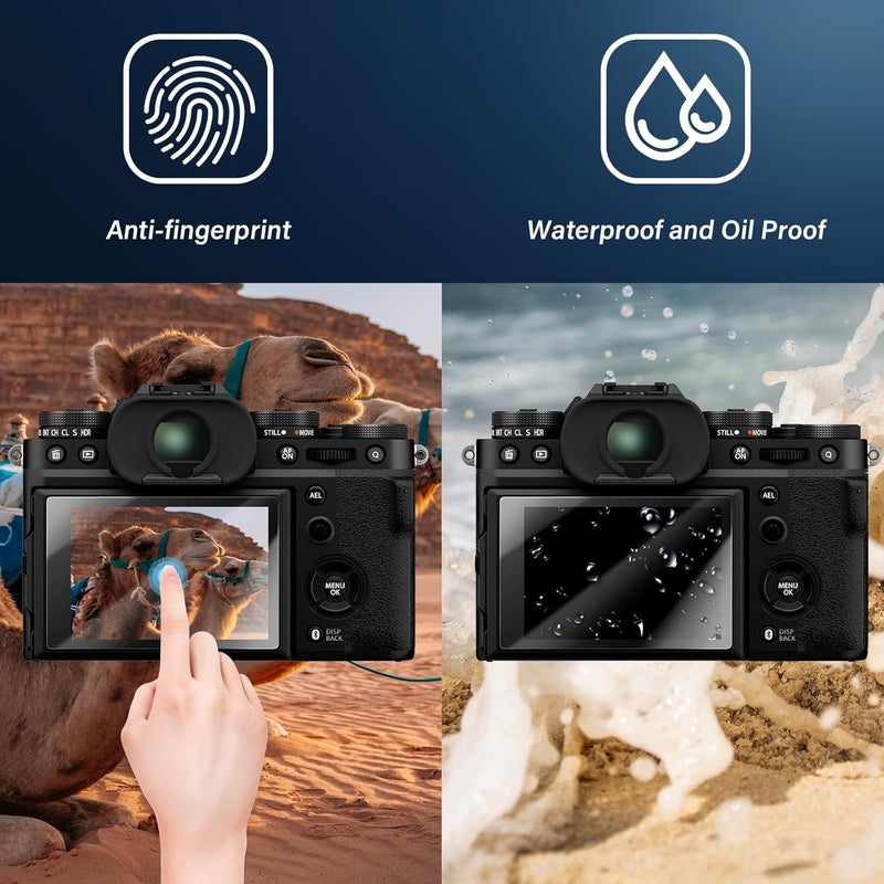 kinokoo Screen Protector for Leica Q Camera, 0.25mm 9H Hardness Tempered Glass Film Crystal Clear Leica Q Film Bubble-free/Anti-scratch(2 pack) - Image 4