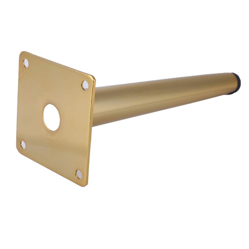 Osring 8 Inch Furniture Table Legs Golden  Steel Round Tapered Modern Sofa Feet  Straight Metal Furniture Legs Hardware For Cabinet And Couch  4 Pack - Image 4