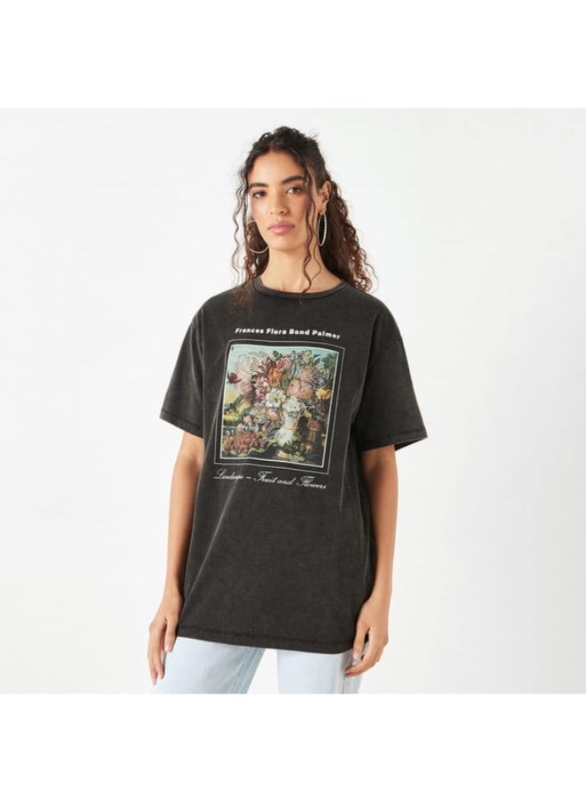 SP Characters - Embellished T-shirt with Crew Neck and Short Sleeves - Image 1