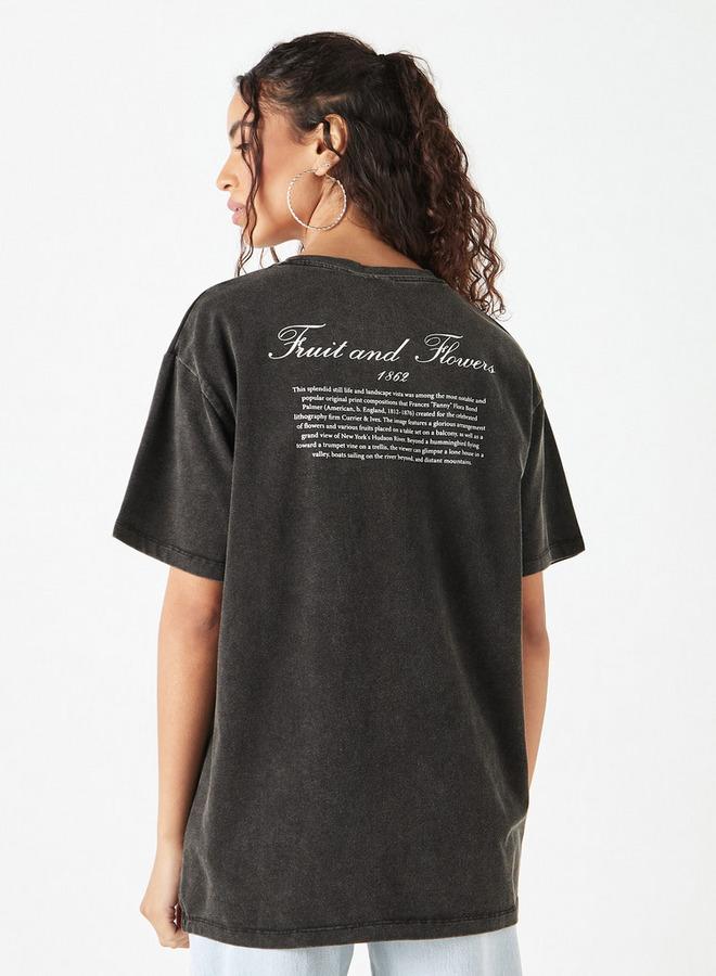 SP Characters Embellished T-shirt with Crew Neck and Short Sleeves - Image 3