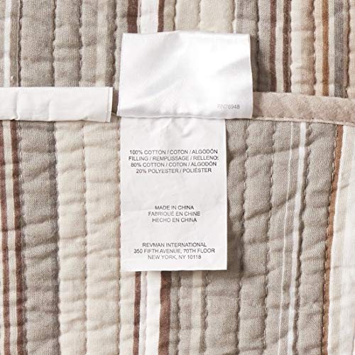 Stone Cottage - Fresno Collection - Quilt Set - 100% Cotton, Reversible Bedding with Matching Sham(s), Queen, Neutral - Image 5