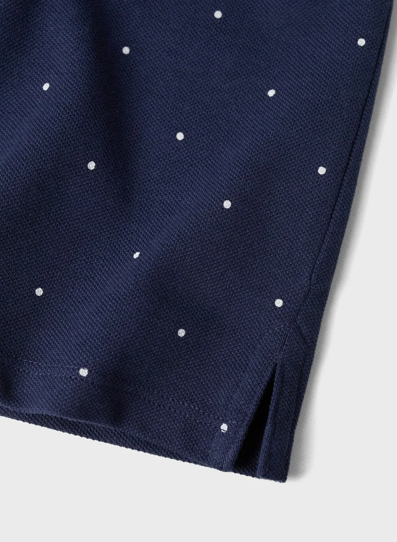 MANGO Infant Dot Print Polo