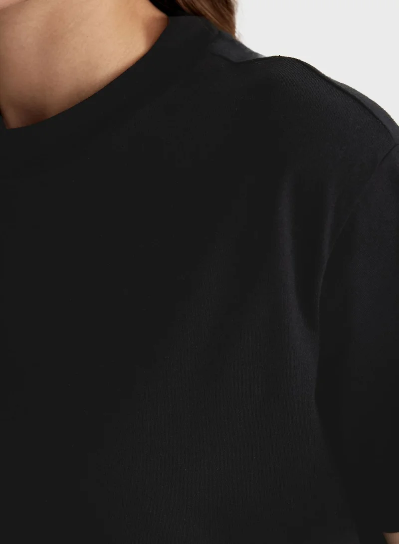 DeFacto Regular Fit Crew Neck Short Sleeve Tunic