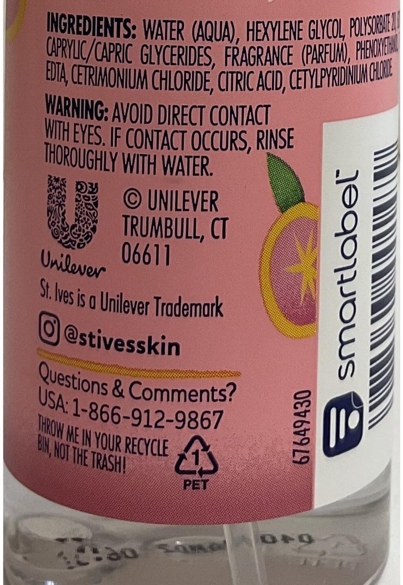 St. Ives Grapefruit Scent Facial Mist 4.23 fl oz, pack of 1 - Image 3