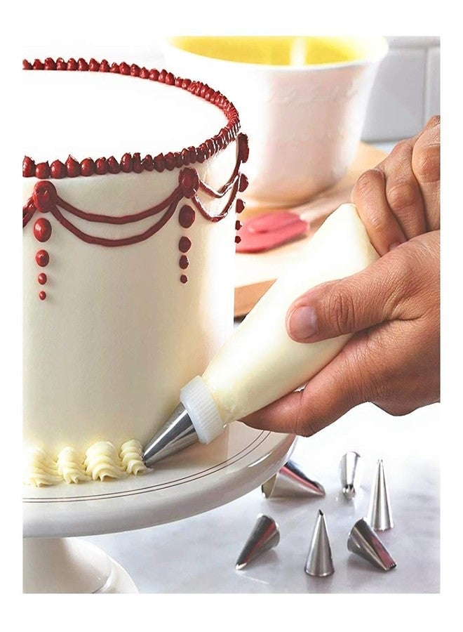 Aldea 15-Piece Cake Decorating Set – Frosting, Icing, Piping Bag Tips with Stainless Steel Nozzles, Reusable & Washable - Image 3
