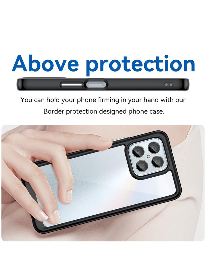 اس-توب جراب هاتف Honor X6S من سلسلة ملونة من الأكريليك الهجين المصنوع من مادة TPU - Image 4