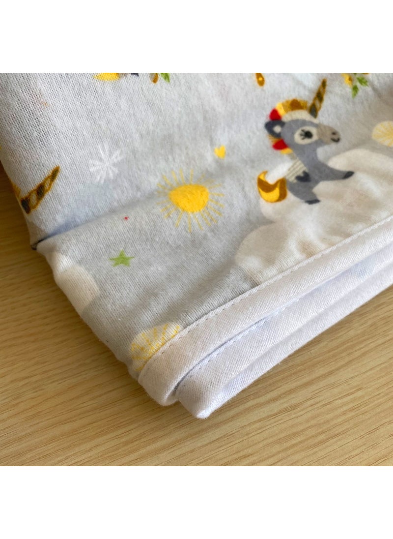 Lief Home Flannel Baby Blanket 100X115 | Double-sided  - Image 2