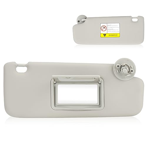 AEagle Sun Visor for 2012-2019 Chevy Sonic, 2013-2016 Spark, Right Passenger Side Sunvisor Beige Grey Sunvisor Replace P95327509 P95327507 - Image 1