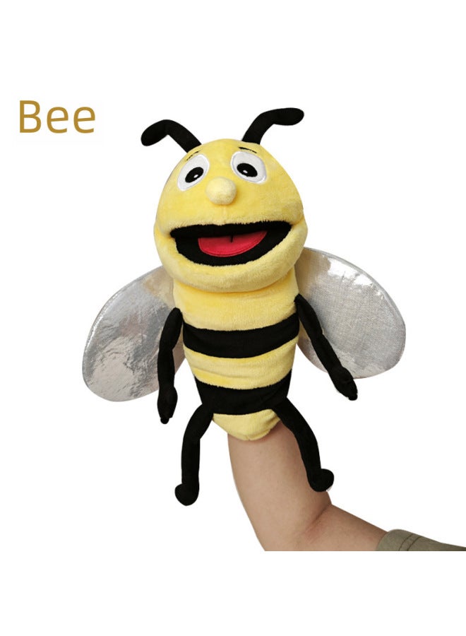 Insect Puppet Toy Moving Mouth Plushie Cartoon Caterpillar Animal Hand Puppet For Kindergarten Children's Play-Color:Caterpillar-Height:40cm - Image 4