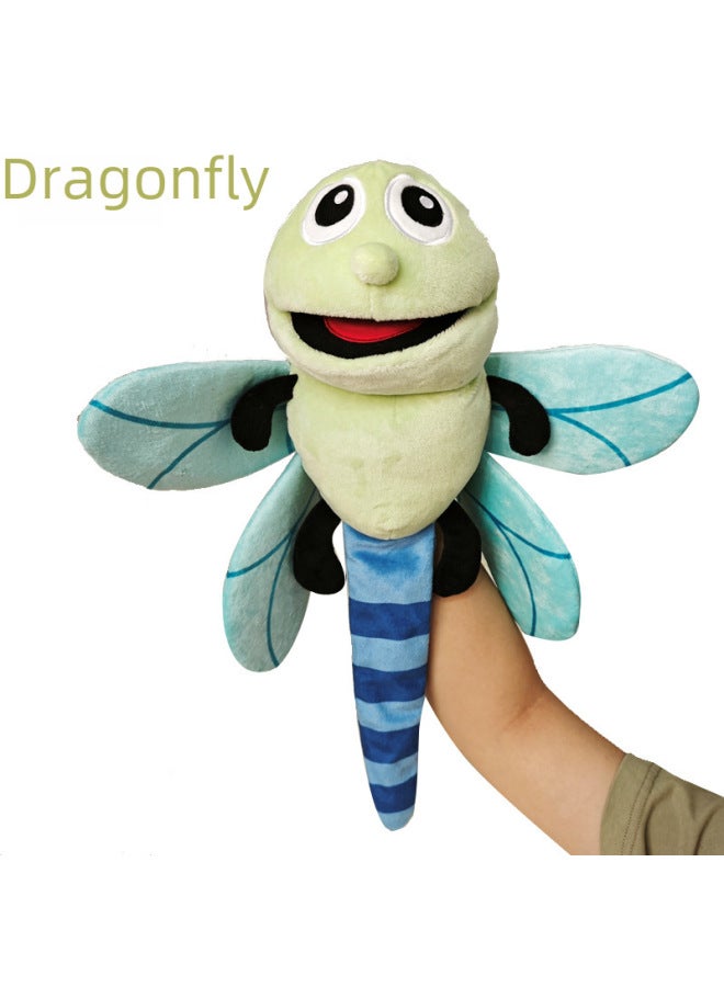 Insect Puppet Toy Moving Mouth Plushie Cartoon Caterpillar Animal Hand Puppet For Kindergarten Children's Play-Color:Caterpillar-Height:40cm - Image 5