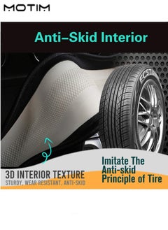Motim Leather Car Steering Wheel Cover, Universal Anti Slip Breathable Design, Steering Wheel Protector Cover with 3D Honeycomb, 15inch 38cm  - Image 4