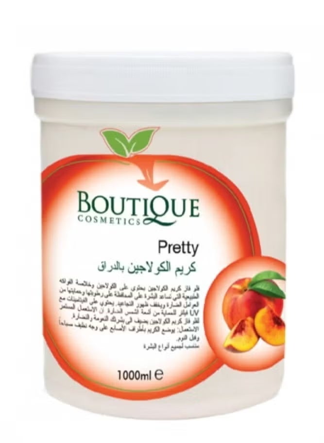 بوتيك عبوتان بوتيك كريم الكولاجين بالخوخ 1000 مل - Image 2