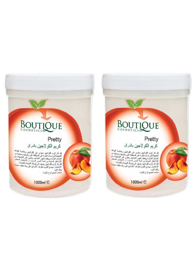بوتيك عبوتان بوتيك كريم الكولاجين بالخوخ 1000 مل - Image 1