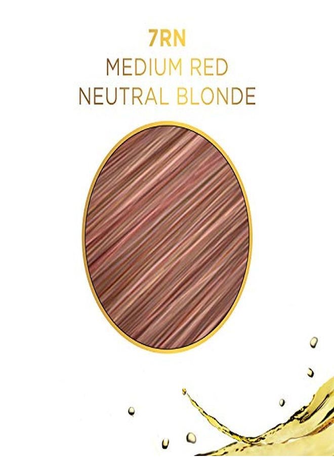 CLAIROL PROFESSIONAL - صبغة الشعر الدائمة Liquicolor للشعر الأشقر، 7Rn أحمر متوسط أشقر محايد، 2 أونصة - Image 1