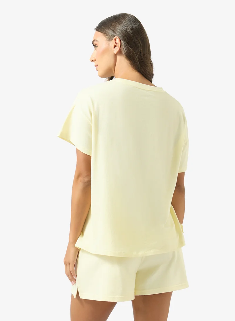 Calvin Klein  Logo Relaxed Pyjama T-Shirt for Women | Best Price UAE