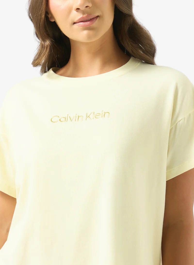 Calvin Klein  Logo Relaxed Pyjama T-Shirt for Women | Best Price UAE