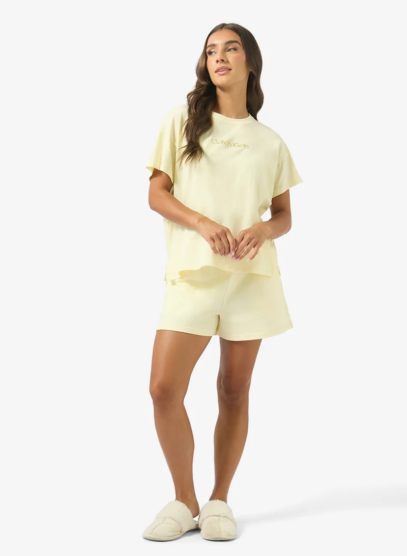 Calvin Klein  Logo Relaxed Pyjama T-Shirt for Women | Best Price UAE