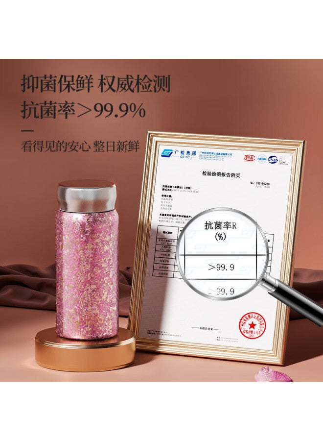 Germ Pure Titanium Insulated Mug For Women, Portable And Compact Water Bottle, Ultra-light Mini Titanium Cup, Teacher's Day Gift, Lipstick Cup, 210ml Gold - Image 5