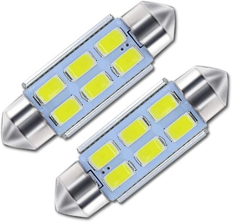 QASULER 2Pcs C5W 39mm Canbus License Plate Light Bulbs - Image 1