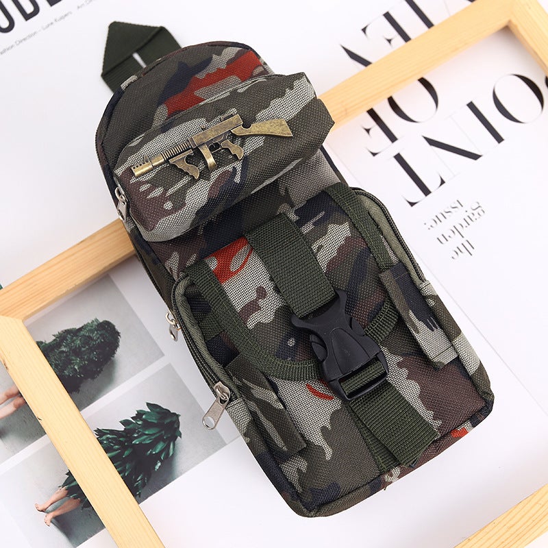 Trendy Camo Zipper Pencil Case for Kids Flower camouflage