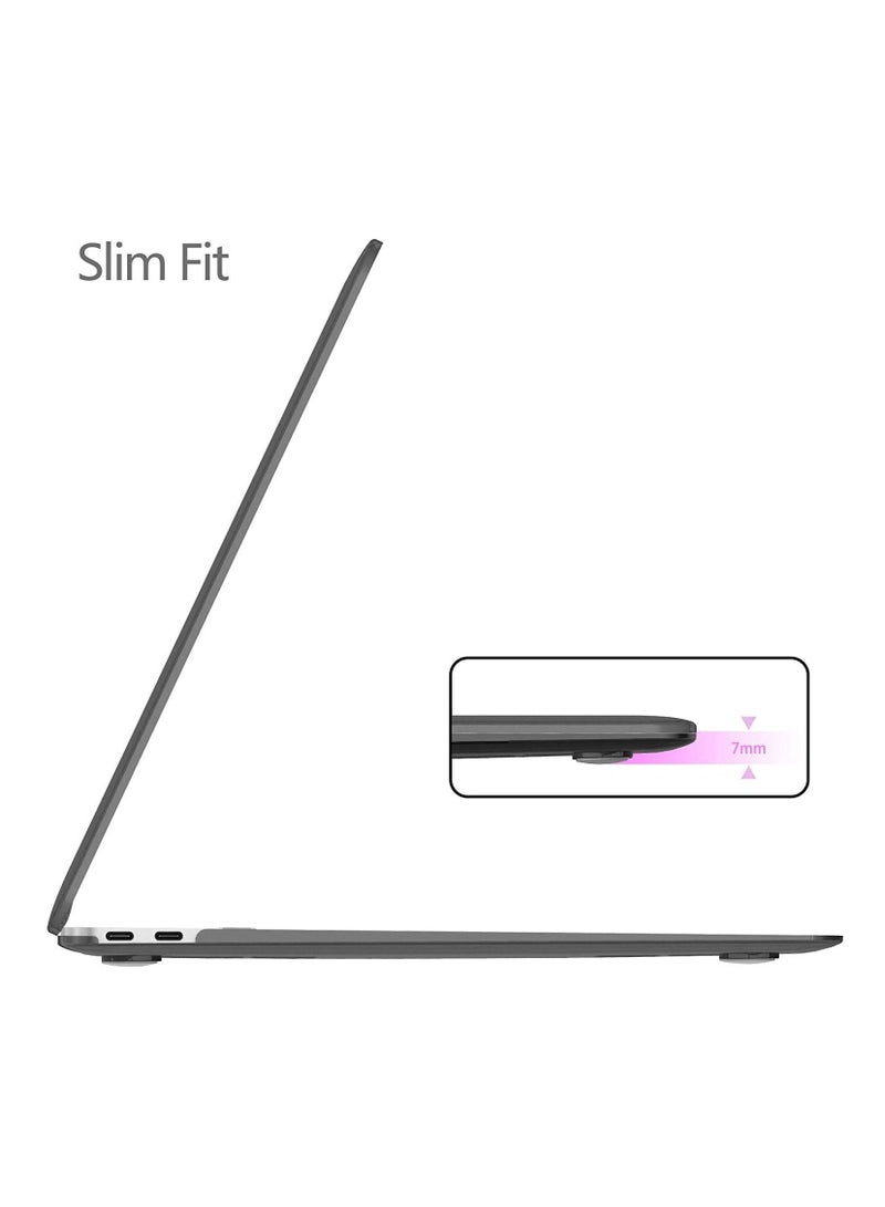 أمم مجموعة حماية كاملة لماك بوك اير 13 جديد أسود - حافظة صلبة مع غطاء لوحة مفاتيح وواقي شاشة لماك بوك اير 2019/2018 13 بوصة ايه 1932 مع شاشة ريتينا - Image 4