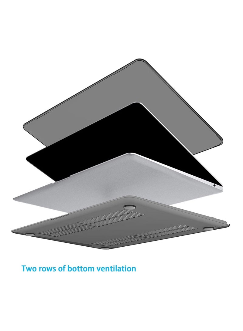 أمم مجموعة حماية كاملة لماك بوك اير 13 جديد أسود - حافظة صلبة مع غطاء لوحة مفاتيح وواقي شاشة لماك بوك اير 2019/2018 13 بوصة ايه 1932 مع شاشة ريتينا - Image 5