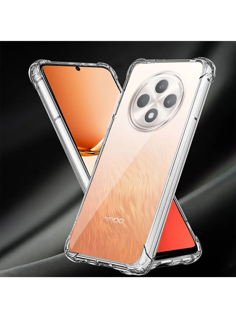 Wtech Oppo Reno12 F 5G 2024 TPU Bumper Corners with Hard PC Case Cover - Clear - Image 5