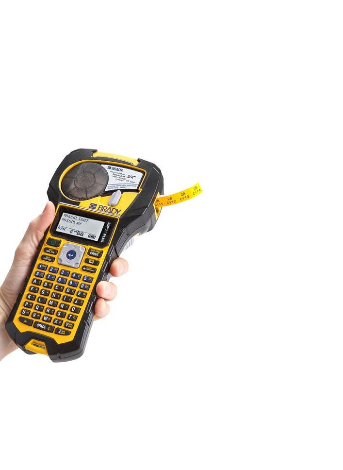 Brady BMP21-PLUS Handheld Label Printer with Rubber Bumpers, Multi-Line Print, 6 to 40 Point Font