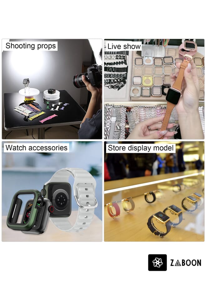 Zaboon ساعة آبل سيريس 8 45 مم شاشة سوداء نموذج عرض مزيف غير عامل، حزام ساعة للتصوير، بدون حزام ساعة - Image 5