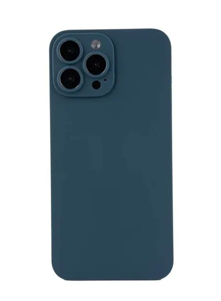 ديفيا جراب واقٍ 2 في 1 من الزجاج المقوى فائق النحافة لهاتف iPhone 13 Pro Max مقاس 6.7 بوصة / واقي شاشة مضاد للخدش / واقي شاشة كامل الجسم 360 مع إطار محاذاة - أزرق - Image 1