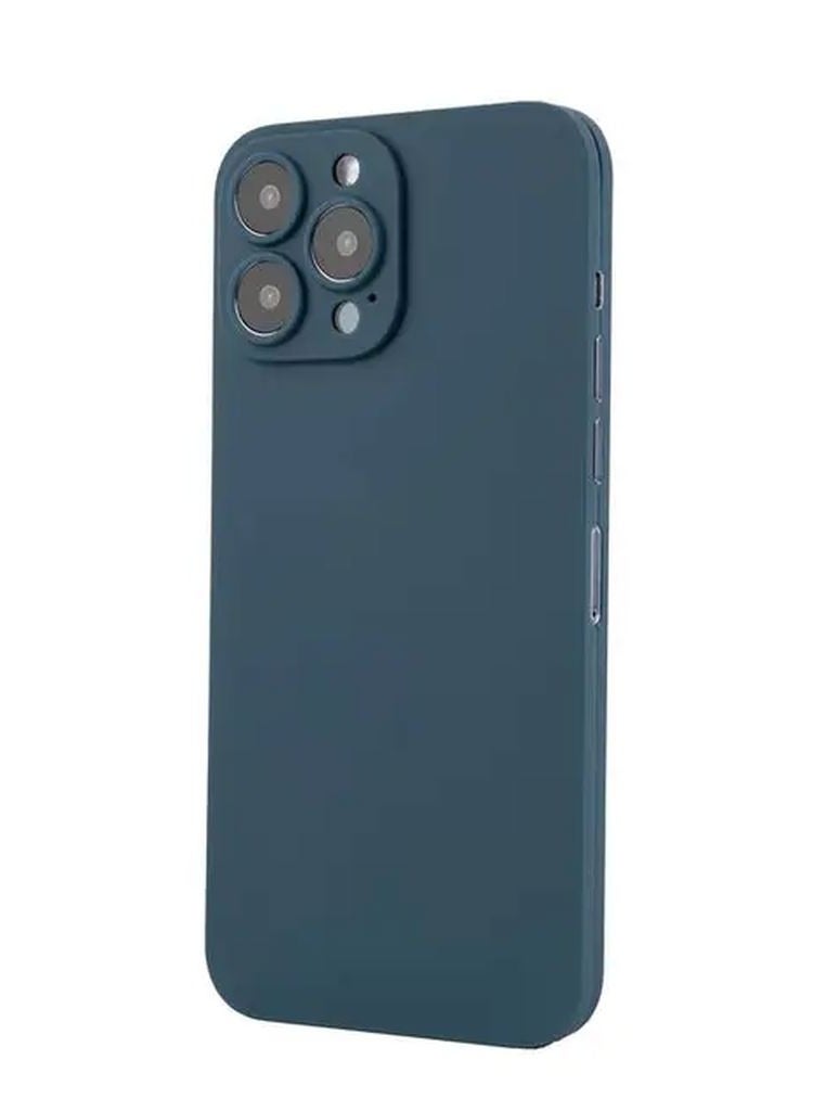 ديفيا جراب واقٍ 2 في 1 من الزجاج المقوى فائق النحافة لهاتف iPhone 13 Pro Max مقاس 6.7 بوصة / واقي شاشة مضاد للخدش / واقي شاشة كامل الجسم 360 مع إطار محاذاة - أزرق - Image 3