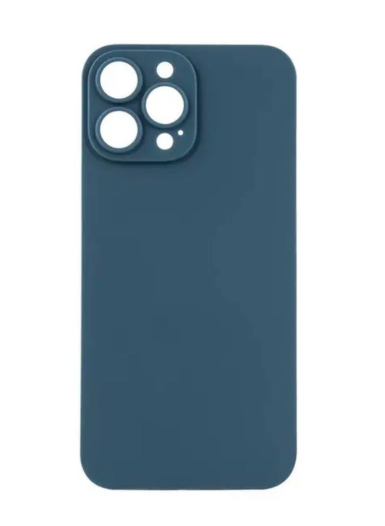 ديفيا جراب واقٍ 2 في 1 من الزجاج المقوى فائق النحافة لهاتف iPhone 13 Pro Max مقاس 6.7 بوصة / واقي شاشة مضاد للخدش / واقي شاشة كامل الجسم 360 مع إطار محاذاة - أزرق - Image 4