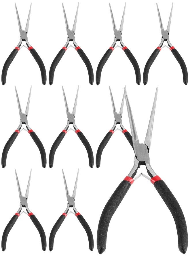 JOIKIT 10 Pack 6 Inch Extra Long Needle Nose Pliers, Mini Precision Needle Nose Pliers Set Repair Tool for Wire Wrapping, DIY Crafts, Electronic Repair - Image 1