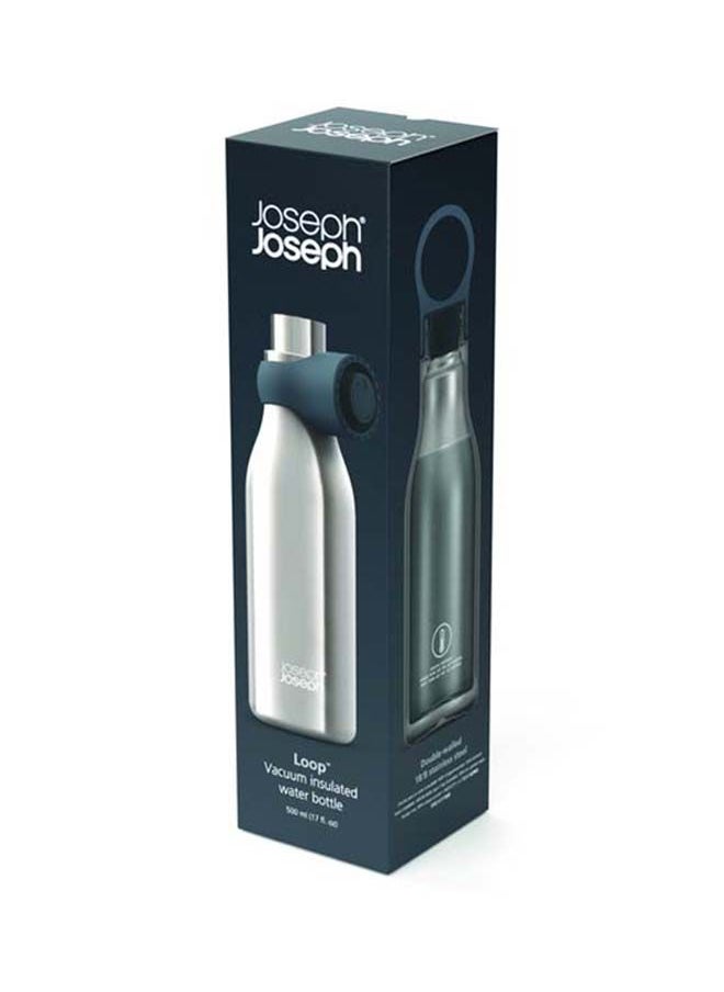 Joseph Joseph - Joseph Joseph Loop Vacuum Insulated Water Bottle 500 ml BrushedAnthracite - Image 1