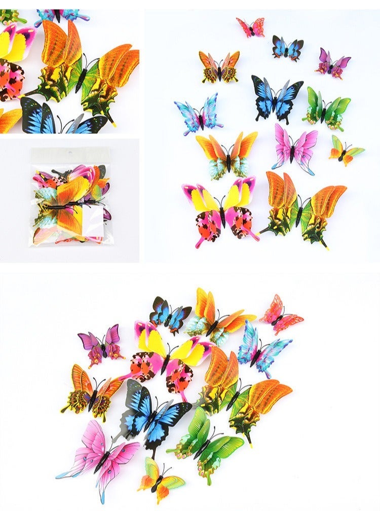 Butterfly Wall Decor 12 PCS, 3D Butterflies Stickers for Party Decorations with Magnets (Swallow, 12) - Image 4