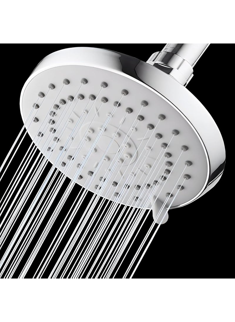 Carnival CARNIVAL Luxury Adjustable Multi Flow 5 Mode Function ABS (5" inch) Round Shaped Overhead Shower Without ARM | Pellet,Massage & Rain Flow Shower Head For Bathroom  - Image 2
