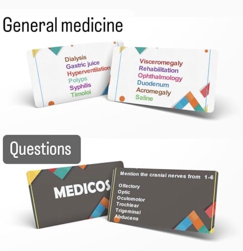 Medicos Medical Terminology Board Game – 364 Flashcards Covering 2000+ Terms | Fun & Educational Game for Medical Students, Nurses, Doctors | Ages 13+, 3+ Players - Image 2