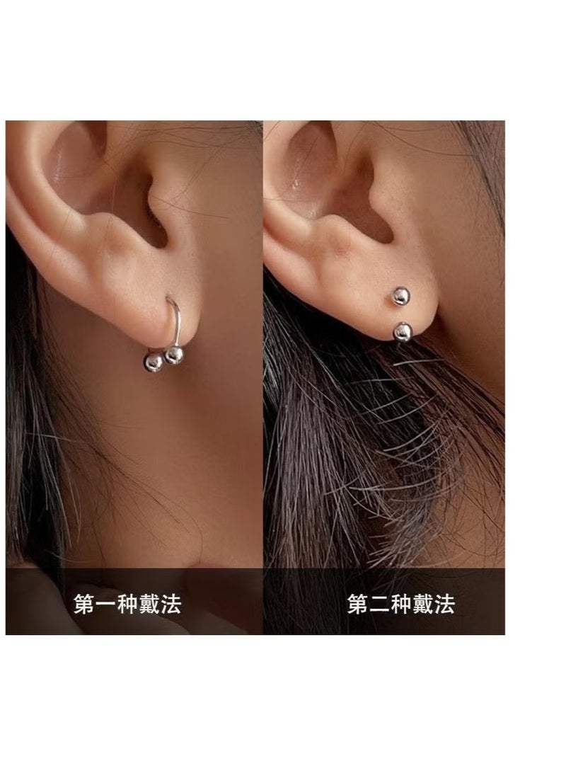 6 Pieces of Fashionable Spherical Nose Piercing Earrings For Nose Decoration - Image 3