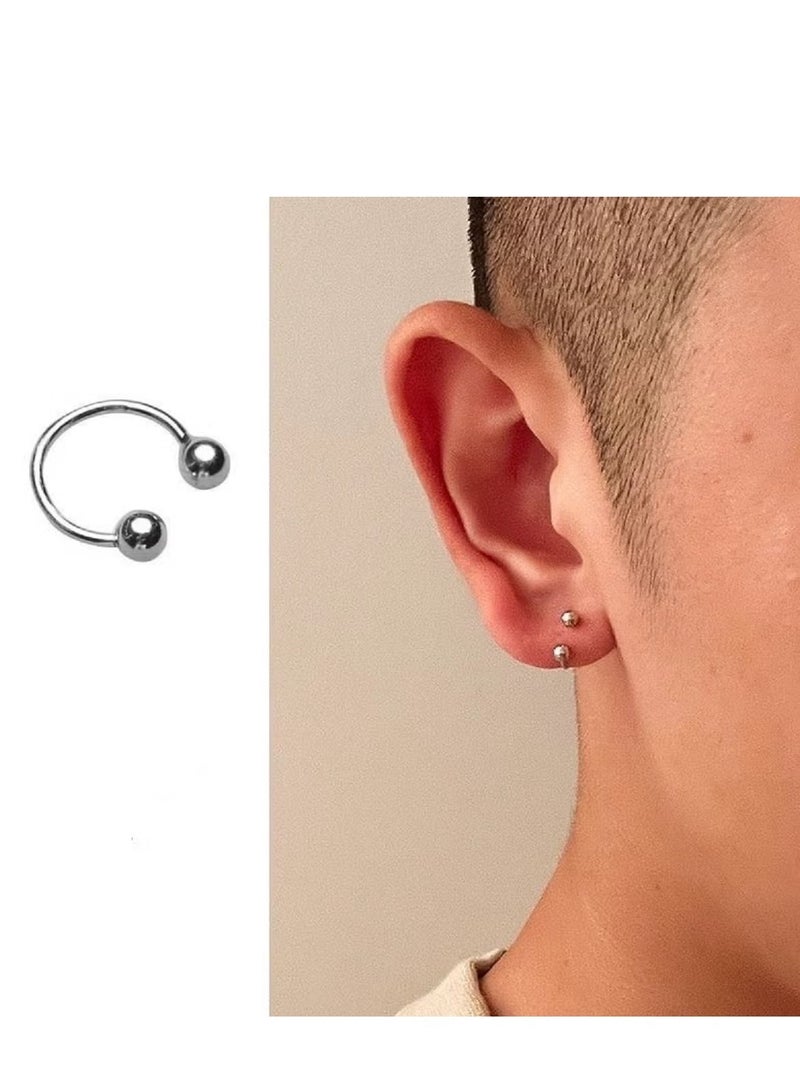 6 Pieces of Fashionable Spherical Nose Piercing Earrings For Nose Decoration - Image 4