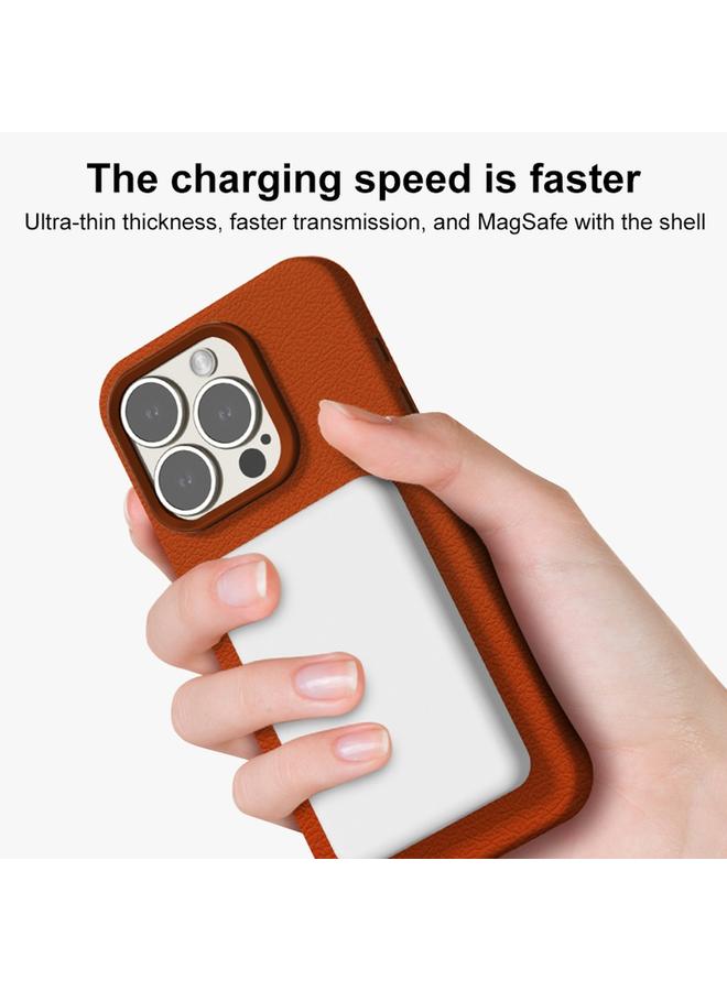 Zaboon Case For iPhone 13 Pro Skin Feel Leather Texture MagSafe Magnetic Phone Case - Image 5
