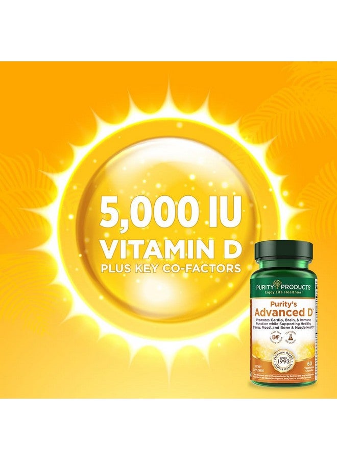 Purity Products Dr. Cannell's Advanced D from Vitamin D3 Super Formula - Packed with Vitamin D, Vitamin K2, Zinc, Magnesium Citrate, Boron and Taurine - 60 Vegetarian Capsules - Image 3