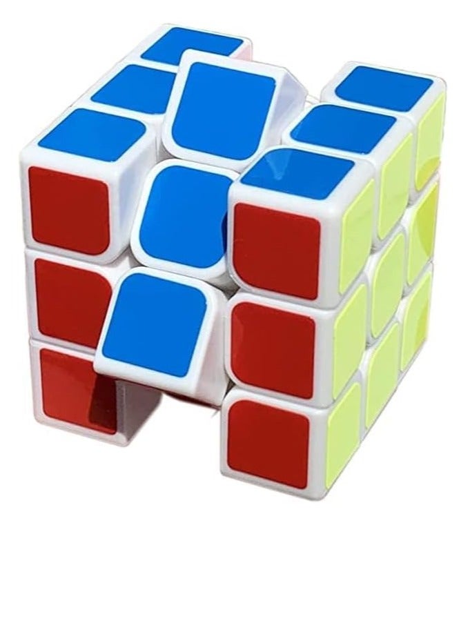 Brain Game Toy,Magic High Speed Cube for Kids & Adults Best Gift for Kid Stickerless Rubiks Cube 3x3x3 Toy 5.9Cm for 3 Years & Up Multi Color Sticker Less,Super Smooth Smart Cubes  - Image 2