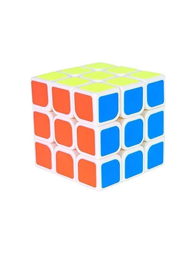 Brain Game Toy,Magic High Speed Cube for Kids & Adults Best Gift for Kid Stickerless Rubiks Cube 3x3x3 Toy 5.9Cm for 3 Years & Up Multi Color Sticker Less,Super Smooth Smart Cubes  - Image 4